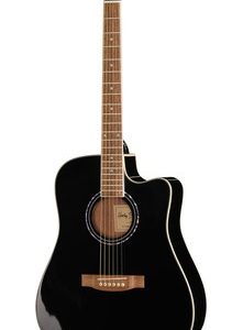 Guitarra acústica Harley Benton D-120CE BK