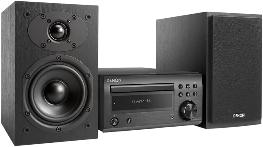 Denon D-M41DAB Sistema Hi-Fi Compatto Nero con CD e Bluetooth – vista del prodotto