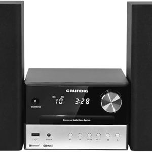 Grundig CMS 3000 BT DAB+, micro catena stereo Hi-Fi argento e nero con Bluetooth