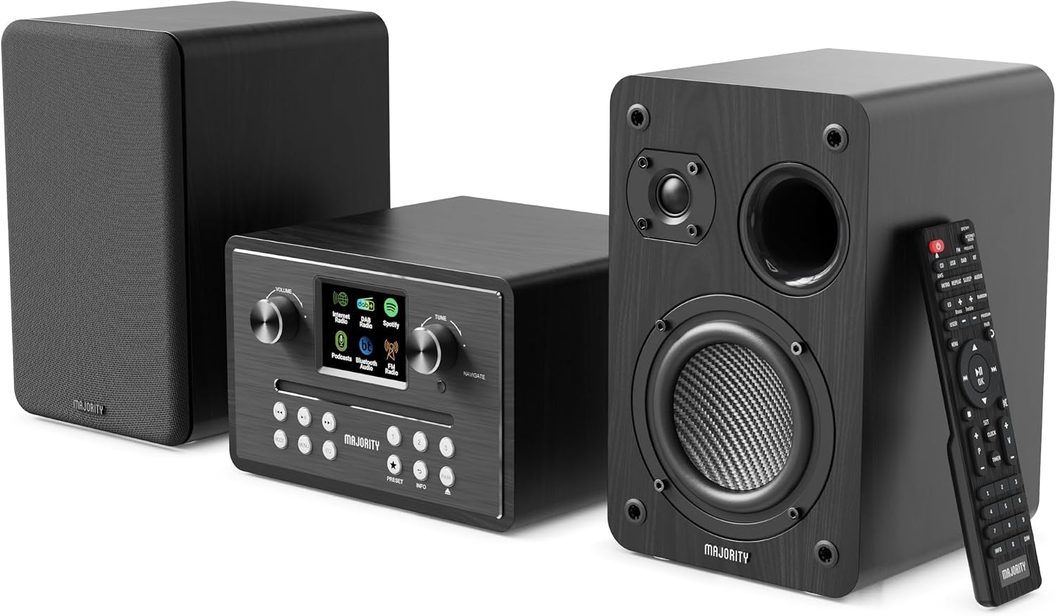 Majority Homerton HiFi Impianto Stereo Casa Bluetooth 5.3 – vista del prodotto