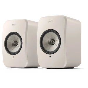 KEF LSX II LT blanc galet – paire d’enceintes hi-fi actives et connectées