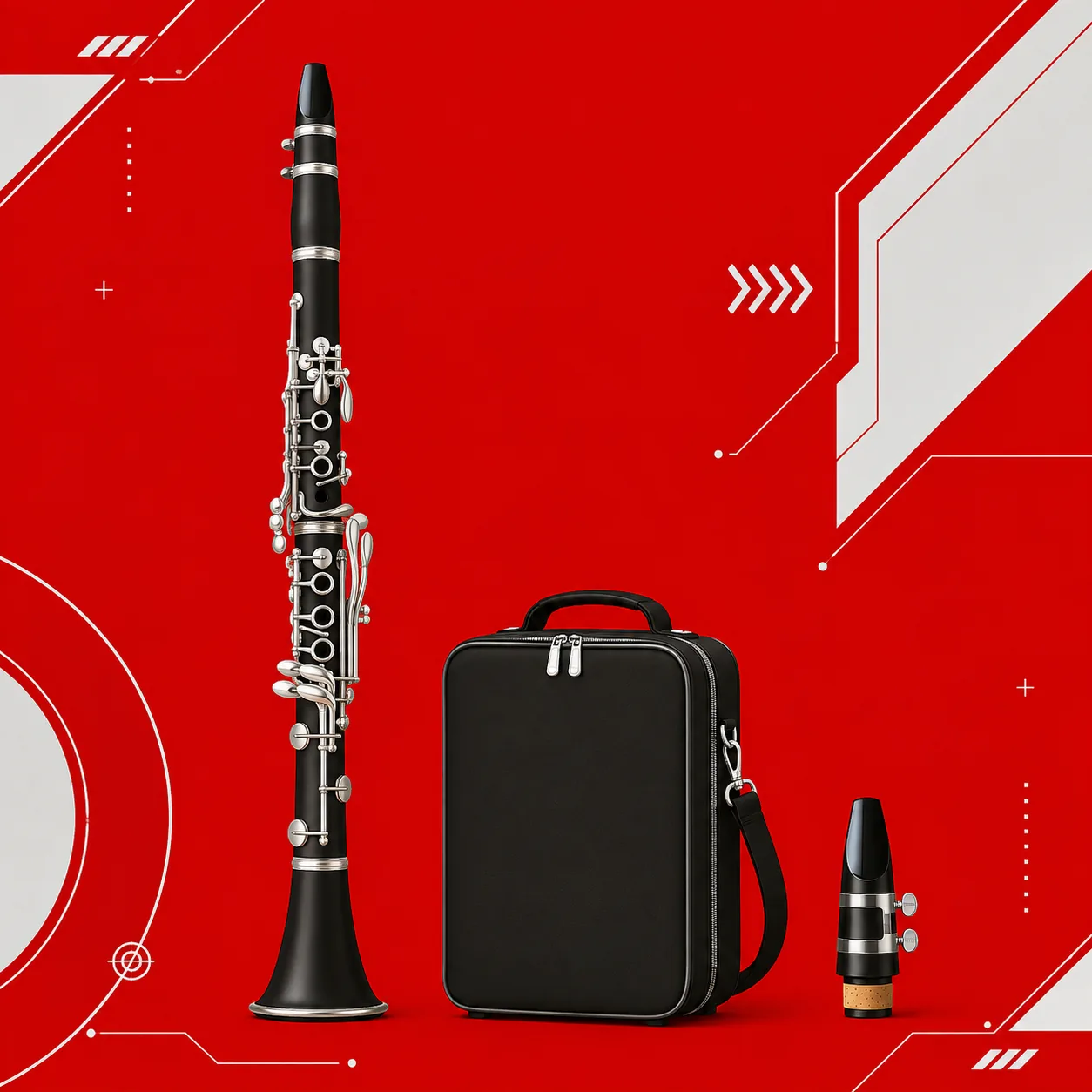 Illustration vectorielle d’une clarinette Sib pour débutant dans le comparatif des 10 meilleures clarinettes