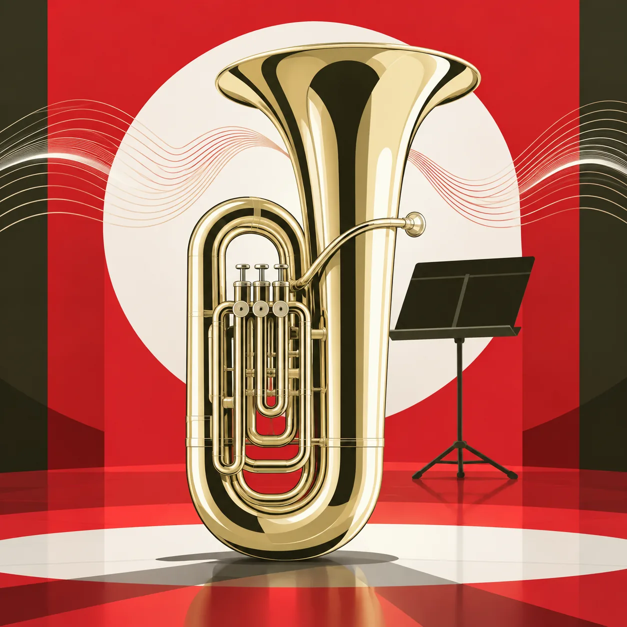 Illustration vectorielle d’un tuba pour le comparatif des 10 meilleurs tubas