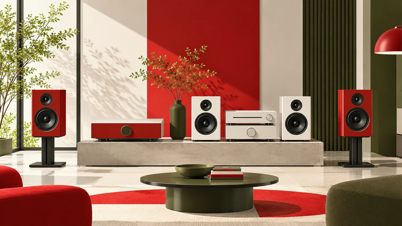 Systèmes hi-fi haut de gamme avec enceintes actives et chaîne stéréo séparée