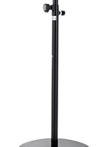 K&M 26735 Speaker Stand, stativo nero a base rotonda per diffusori