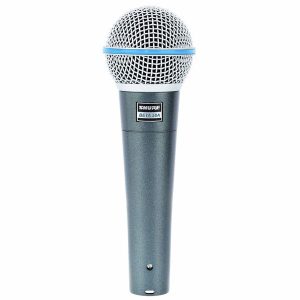 Shure Beta 58 A, microphone dynamique supercardioïde filaire pour le chant sur scène